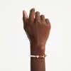 Swarovski Armband Idyllia 5737299 Kristallperle, Weiß, Gold plattiert