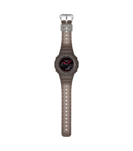 Casio G-Shock Armbanduhr Transparent GA-2100K-5AER Resin, Braun