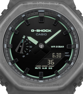 Casio G-Shock Armabanduhr Transparent GA-2100K-1AER Resin, Grau