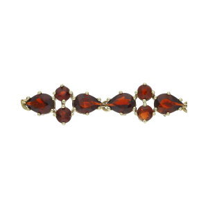 Armband Damen Gold 333 Granat Second Hand 25326212 wie...