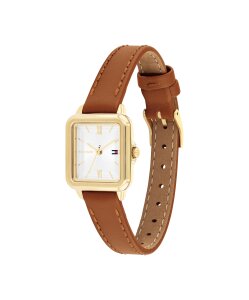 Tommy Hilfiger Uhr Damen 1782859 Edelstahl, Leder, Gold...