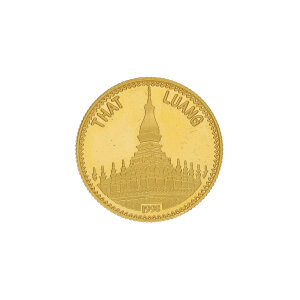 Goldmünze 1/25 Unze 999,9 Feingold That Luang...