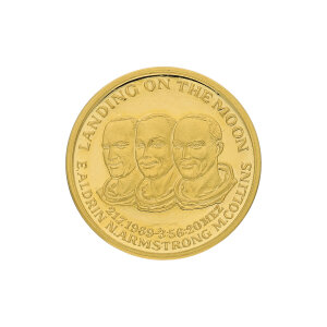 Goldmünze 1/10 Unze Feingold 999,9 Mondlandung...