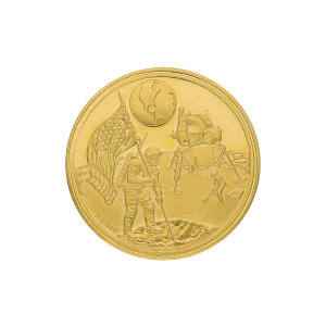 Goldmünze 1/10 Unze Feingold 999,9 Mondlandung...