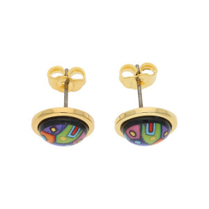 Freywille Ohrstecker Cabochon Hundertwasser HW 492C/102...