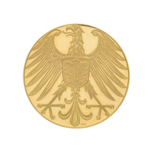 Goldmedaille ca. 10,55 Gramm 900 Gold Bundeskanzler...