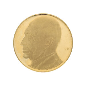 Goldmedaille ca. 17,23 Gramm 900 Gold Bundeskanzler...