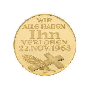 Goldmedaille ca. 10,5 Gramm Gold 900 John F. Kennedy...