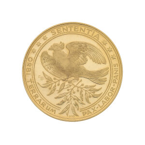 Goldmedaille ca. 17,43 Gramm John-F. Kennedy & Konrad...