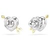 Swarovski Idyllia Ohrstecker 5737298 Verschiedene Schliffe, Herz mit Pfeil, Weiß, Metallmix