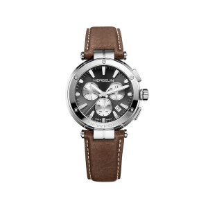 Herbelin Herren Armbanduhr Edelstahl, Leder 37658AP24MA...