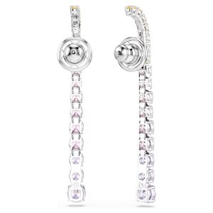 Swarovski Ohrringe Matrix Drop-Ohrhänger Rundschliffe im Farbverlauf, Mehrfarbig, Rhodiniert 5751195