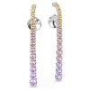 Swarovski Ohrringe Matrix Drop-Ohrhänger Rundschliffe im Farbverlauf, Mehrfarbig, Rhodiniert 5751195