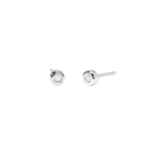 Mabina Ohrstecker Silber 925 Labor Diamanten 63907 Rund