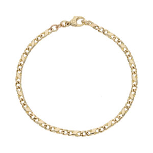 Goldarmband 585 Damen Figaro Muster JL30-03-5222 massiv...