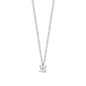 Mabina Anhänger mit Kette Silber 925 Labor Diamant...