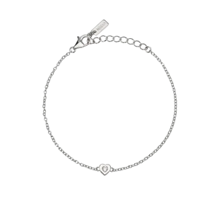 Mabina Herz Armband Silber 925 Labor Diamant 534078
