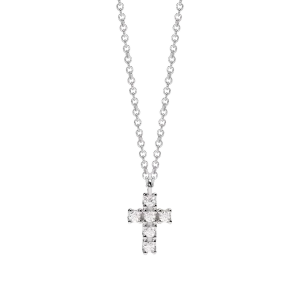Mabina Kreuz Kette Silber 925 Labor Diamant Anhänger...