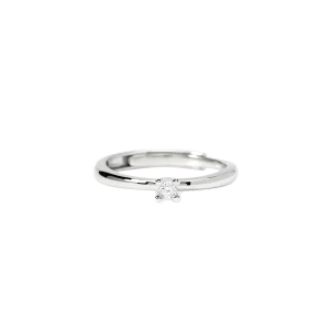 Mabina Damen Solitär Ring Silber 925 Labor Diamant...