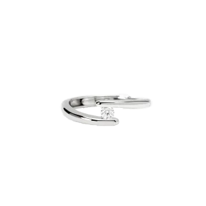 Mabina Solitärring Damen Silber 925 Labor Diamant...