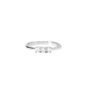 Mabina Ring Silber 925 Labor Diamant Trilogie 523473