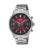 Casio Edifice Armbanduhr Chronograph Herren EFR-575D-4AEF Edelstahl, Rot
