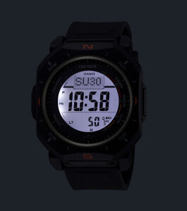 Casio Uhr Herren Pro Trek PRG-69-1ER Edelstahl, Resin, Schwarz