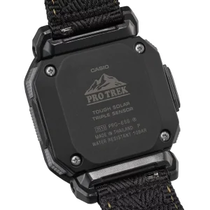 Casio Uhr Herren Pro Trek PRG-69B-1ER Edelstahl, Resin, Schwarz, Gelb