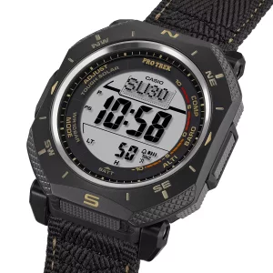 Casio Uhr Herren Pro Trek PRG-69B-1ER Edelstahl, Resin,...