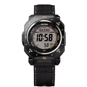 Casio Uhr Herren Pro Trek PRG-69B-1ER Edelstahl, Resin, Schwarz, Gelb