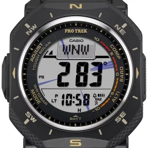 Casio Uhr Herren Pro Trek PRG-69B-1ER Edelstahl, Resin, Schwarz, Gelb