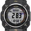 Casio Uhr Herren Pro Trek PRG-69B-1ER Edelstahl, Resin, Schwarz, Gelb