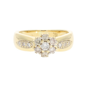 Diamantring Damen ca. 0,35ct 750 Gold Second Hand...