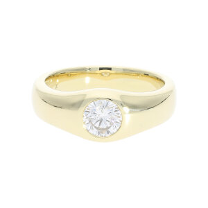 Diamantring 585 Gold Brillant ca. 1,01 ct massiv Second...