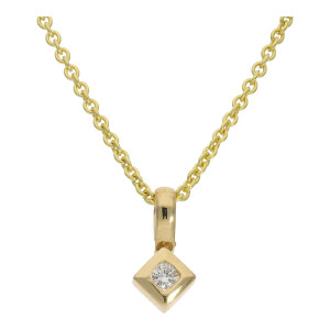 Diamant Anhänger 750 Gold Brillant ca. 0,25 ct...