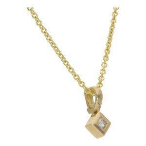 Diamant Anhänger 750 Gold Brillant ca. 0,25 ct...
