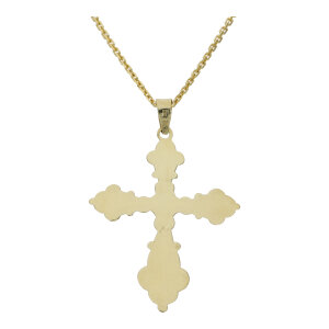 Kreuz-Anhänger Gold 585 Antike Muster Second Hand...