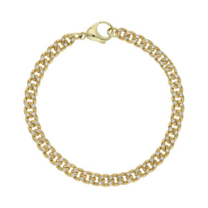 Diamant Panzerarmband 585 Gold Damen getragen ca. 0,45 ct...