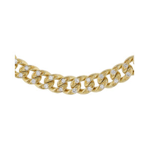 Diamant Panzerarmband 585 Gold Damen getragen ca. 0,45 ct...