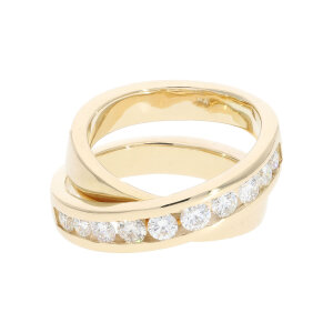 Damenring Diamanten Gold 585 Second Hand 25326272...