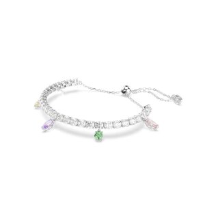 Ariana Grande x Swarovski Tennis Armband 5742463 Verschiedene Schliffe, Mehrfarbig, Rhodiniert