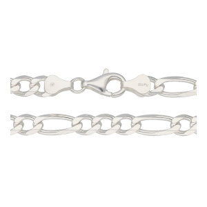 Figarokette Silber 925 diamantiert JL48-05-0139 JuwelmaLux
