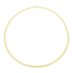 Collier Silber 925 Gold plattiert diamantiert Herringbone...