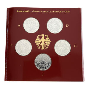 Silbermünzen Set "50 Jahre Grundgesetz der...