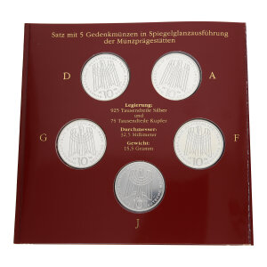Silbermünzen Set "50 Jahre...