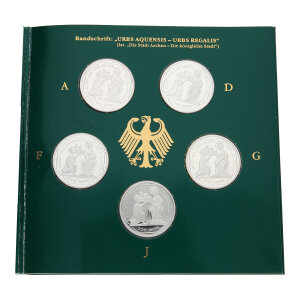 Silbermünzen Set "Kaiser Karl der Große -...