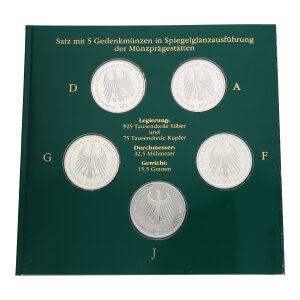 Silbermünzen Set "Kaiser Karl der Große -...