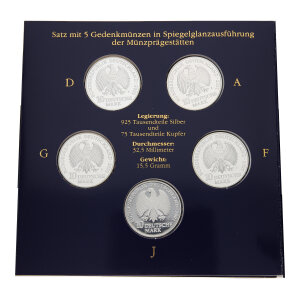 Silbermünzen Set "750 Jahre Katharinenkloster -...