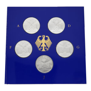 Silbermünzen Set "300 Jahre Franckesche...