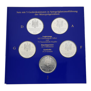 Silbermünzen Set "300 Jahre Franckesche...